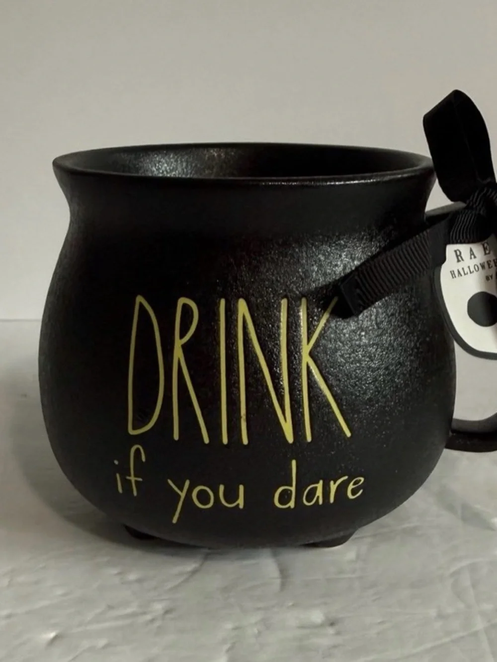 Black 'Drink If You Dare' Halloween Mug